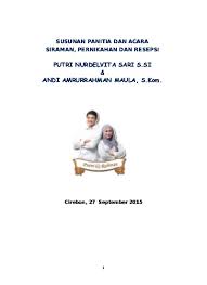We did not find results for: Acara Dan Susunan Panitia Pernikahan