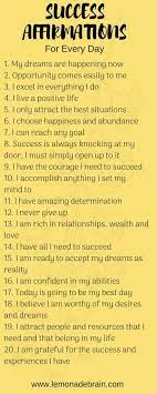 I am short positive affirmations. Affirmations For Success Success Affirmations Positive Affirmations For Success Affirmation Quotes