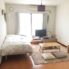 部屋全体 1k 賃貸 一人暮らし 無印良品 などのインテリア実例 2018 04 22 18 55 16 roomclip ルームクリップ 一人暮らし部屋レイアウト インテリアデザイン ワンルームアパートのデコレーション