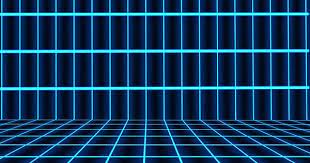Video Free Motion Graphic Virtual Background Neon Blue Retro Vintage Laser 3d Grid Vj Loop Gambar Bergerak Gambar Bingkai Foto