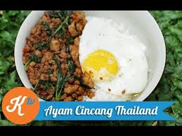 Cara membuat ayam goreng ungkep. Resep Ayam Cincang Thailand Thai Minced Chicken Pad Krapow Recipe Video Stanley Marcellius Youtube