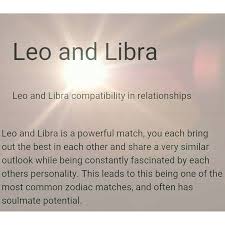Libra Compatibility Leo