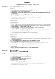 Esl Teacher Resume Samples Velvet Jobs