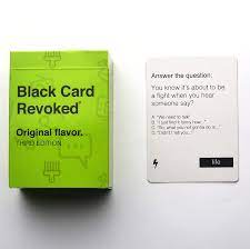 Like all financial decisions, the right number of credit cards depends on your personal finance profile,. Amazon Com Black Card Revoked 3 Original Flavor Toys Games