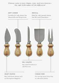 Knowing The Right Cheese Knife To Use Cheese Knives Cheese Knife Guide Charcuterie Recipes