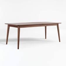 See more ideas about duralex, side chairs dining, metal dining chairs. Tate Walnut Extendable Midcentury Dining Table Reviews Crate And Barrel