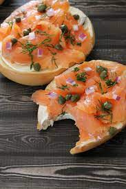 Bagel And Lox Hall Nesting Recipe Lox And Bagels Food Salmon Breakfast