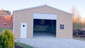 30x40x12 Enclosed Metal Garage Viking Metal Garages