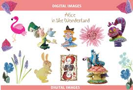 Download Alice In The Wonderland Clipart Pack Graphic By Nurionart Creative Fabrica Yellowimages Mockups