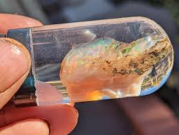 Virgin Valley Nevada Opal - 51 CTS. - Wet, With Glass Dome - Etsy