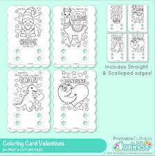Download Valentine Coloring Card Svg Files For Cricut Silhouette