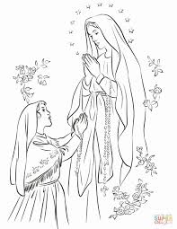 Our Lady Of Fatima Coloring Page Unique Our Lady Of Lourdes Coloring Page In 2020 Our Lady Of Lourdes Lady Of Lourdes Catholic Coloring