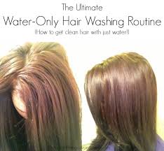 The Ultimate Water Only Hair Washing Routine No Shampoo Hair Washing Routine Washing Hair Water Only Hair Washing