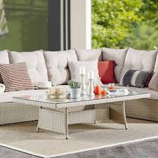 Reclaimed teak coffee table industrial outdoor tables seasonal living trading patio. 57 X 33 All Weather Wicker Canaan Outdoor Coffee Table Brown Alaterre Furniture Target