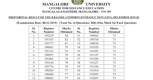 The higher controller of examination will release ug pg dde result as soon as on the official website @ mangaloreuniversity. B Ed External Cet Result Of Mangalore University Mahitiguru