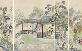 pan zhenyong 潘振鏞1852 1921 潘振镛 字承伯 号亚笙 又号雅声 别名冰壶琴主 晚年被称为讷钝老人 钝叟 钝老人 是秀水 今浙江嘉兴 人 出身于绘画世家 祖父潘楷工花卉 父潘大临工仕女 幼年即染家学 六七岁时便能画人物 父亲去世后 为生 painting