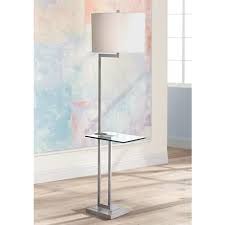 Modern bedside nightstand lighting, attached side table with shelves, walnut onixlights. 21 Floor Lamps With Table Attached Ideas Floor Lamp Lamp Floor Lamp With Table Attached