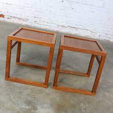 Open data cube analyses continental scale earth observation data through time. Vintage Scandinavian Modern Pair Of Square Open Cube Side Tables In Teak Warehouse 414