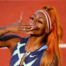 Flo jo, as she was nicknamed, became a household name leading up to and during the 1988 summer games in seoul south korea. Sha Carri Richardson S Nails Have Major Flo Jo Vibes Teen Vogue