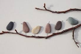 Toll Zum Selbermachen Susses Vogelbild Aus Steinen Basteln Tolle Idee Von Franzibelle Rock Crafts Pebble Art Stone Art