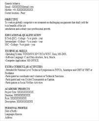 The reverse chronological resume format is currently considered to be the most popular format for resumes and is one of the best resume formats in use. Free 51 Resume Samples In Pdf Ms Word