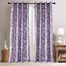 White Leaf Purple Curtain Nordic Simple Semi Blackout Curtain Living Room Bedroom Kid S Room Fabric Purple Curtains Blackout Curtains Living Room Curtains Living Room