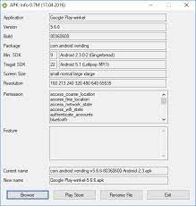 The app was originally created by zoster and posted on total commander forum then was updated by jazzruby and this is the original jazzruby thread on xda Como Ver Los Datos De Un Archivo Apk En Tu Ordenador Androidayuda