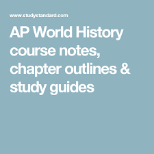 Ap World History Course Notes Chapter Outlines Study Guides Ap World History Ap World History Notes World History