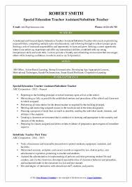 Adapt the excellent entry level teacher resume objective example for your own use. Substitute Teacher Resume Samples Qwikresume