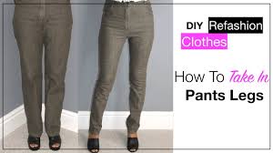 If your fashion choices revolve around ease and simplicity, capris are the right pick for you. How To Take In Pants Legs The Easy Way Youtube