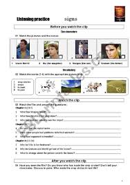 Latest bollywood news, bollywood news today, bollywood celebrity news, breaking. Film Worksheet Signs Esl Worksheet By Krmen Cc
