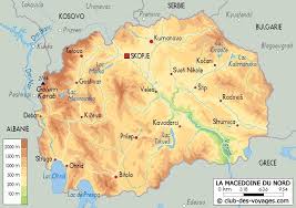 La hiérarchie des divisions administratives est la suivante : Macedoine Du Nord Macedoine Carte Macedoine Pays