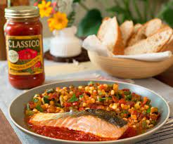 Crispy Salmon With Summertime Succotash Recipe Easy Healthy Recipes Recipes Food Recipies