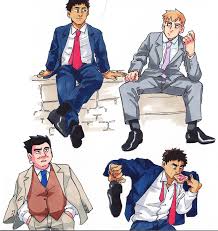serizawa has nice hands — [ID: A series of Mob Psycho character drawings