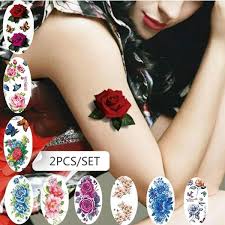 See more ideas about rose and butterfly tattoo, tattoos, butterfly tattoo. 2pcs Realistic 3d Tattoo Sticker Waterproof Female Sexy Nightclub Butterfly Rose Tattoo Stickers Affixed To Cover To Prevent Scar Wish
