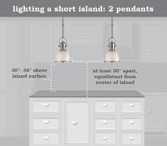 pendant lighting for small island