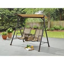 This settee cushion features 6 tufts and is filled with durable polyester blow fill, which gives it a luxuriously full look and also allows you to fluff. Mainstays Big And Tall 2 Person Bungee Canopy Porch Swing Walmart Com Wicker Patio Furniture Set Porch Swing Wicker Patio Furniture