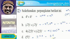 26 contoh soal hots bilangan berpangkat dan bentuk akar. Menyederhanakan Perpangkatan Bse Matematika Kelas 9 Kurikulum 2013 Latihan 1 2 No 02 Abcd Youtube