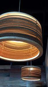 Cardboard Lighting Fixture Minimalist House Design Interior Design Inspiration Cardboard Furniture