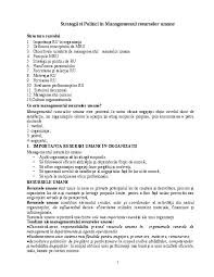 Resursei umane, analizarea cerintelor clientilor, tratarea reclamatiilor motivarea angajatilor. Doc Strategii Si Politici In Managementul Resurselor Umane Bianca Togan Academia Edu