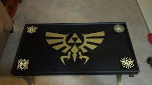 Legend Of Zelda Themed Coffee Table Gamer Decor Geek Games Geek Stuff
