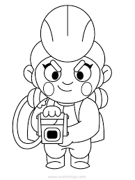 Brawl stars characters are the most diverse and have their own unique abilities. Brawl Stars Character Pam Coloring Pages Xcolorings Com