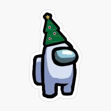 Among Us Christmas Tree Hat White Crewmate Sticker By Jerry Joubert In 2020 Christmas Tree Hat Cool Stickers Coloring Stickers