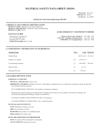 MATERIAL SAFETY DATA SHEET (MSDS)