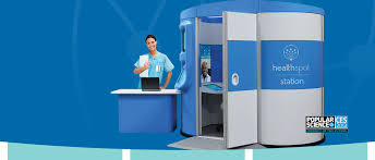 Healthspot Telemedicine Medical Kiosk For Remote Primary Care Visits Attended By An Assistant And Includes Diagnostic Devices Currently 診療所 キオスク ステーション