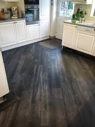 Kitchen Installation Karndean Designflooring Vgw89t Ebony With 3mm Black Feature Strip Flooring Kitchen Flooring Karndean Design Flooring