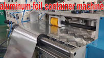 Aluminum foil container forming machine for food box package