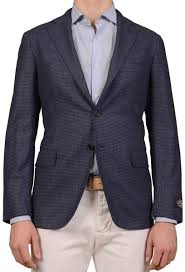 Belvest Jacketinthebox Navy Blue Houndstooth Wool Cashmere Blazer Jacket New In 2020 Cashmere Blazer Cashmere Jacket Belvest