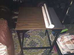 Stainless Steel Contact Paper Table Top Makeover Stainless Steel Contact Paper Paper Table Diy Table Top