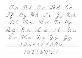 10 Capital Letters In Cursive Lycee St Louis
